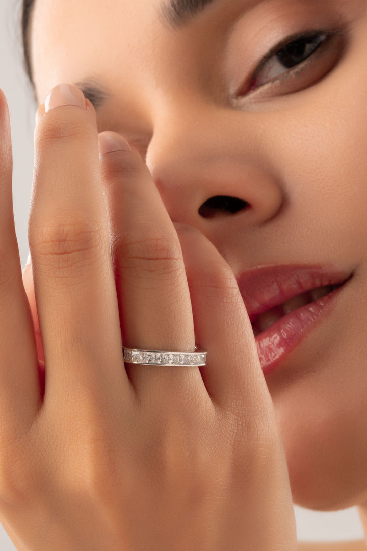 Silver Square Defy Ring