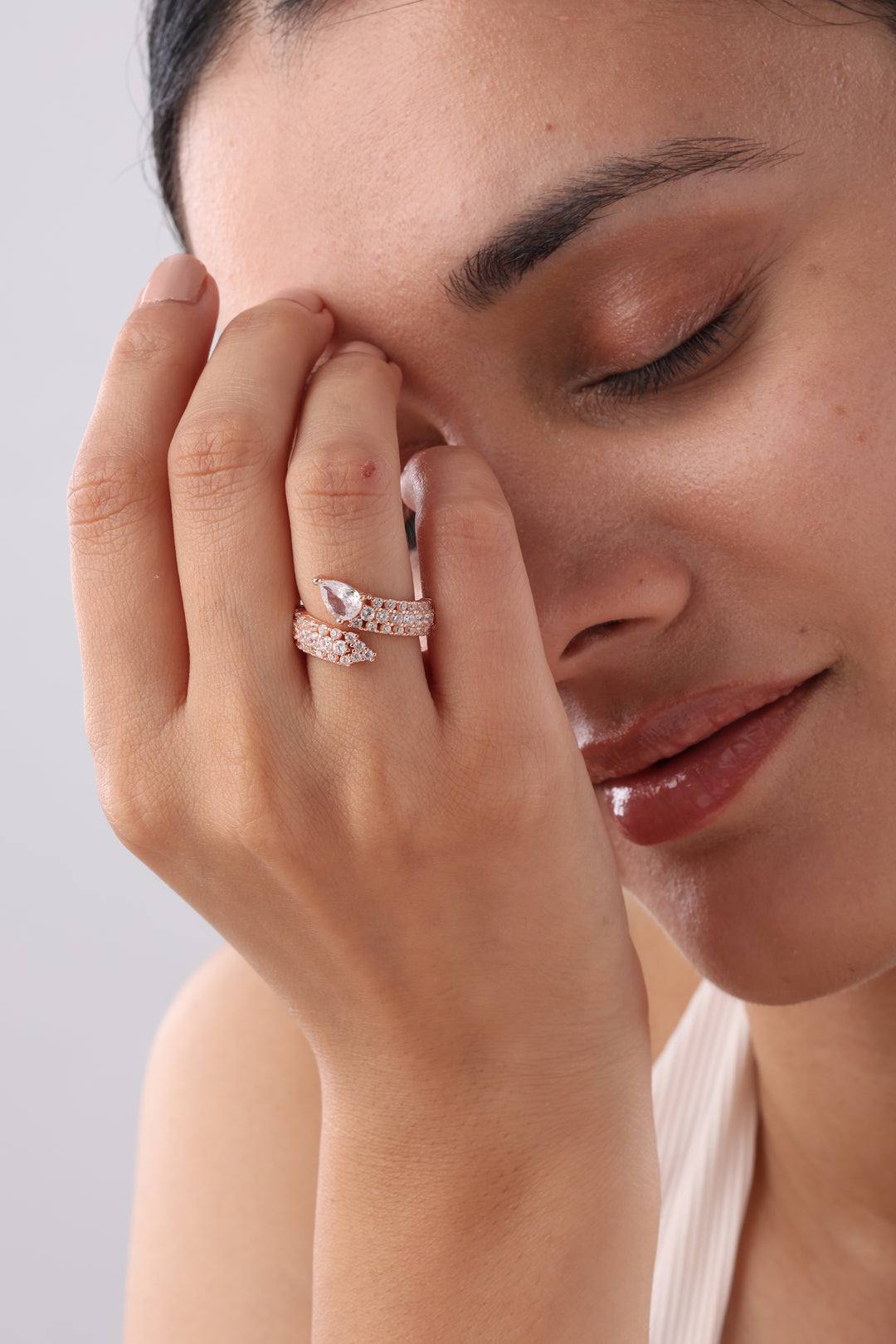 Silver Cob Ring (Rosegold)