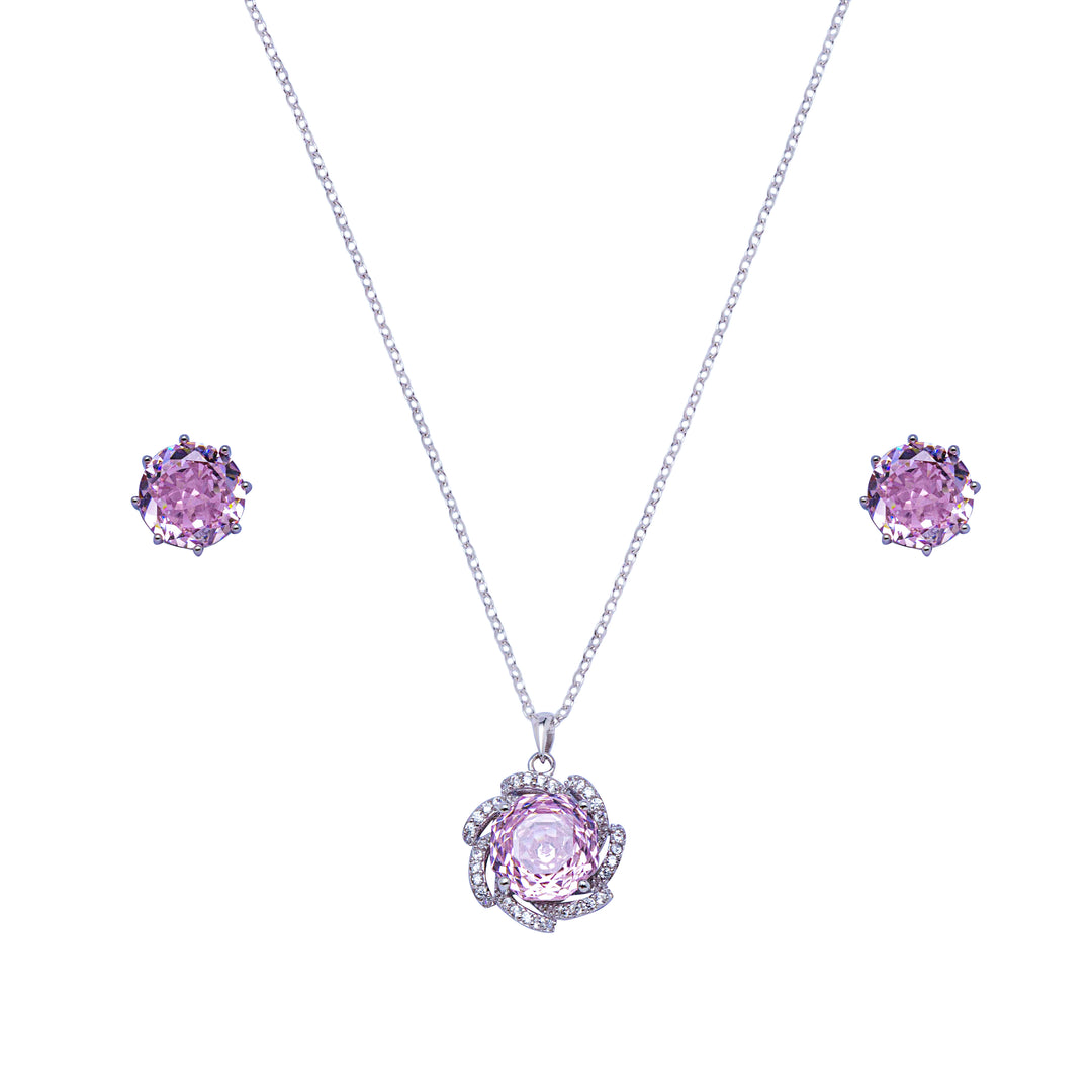Silver Charming Pendant Set
