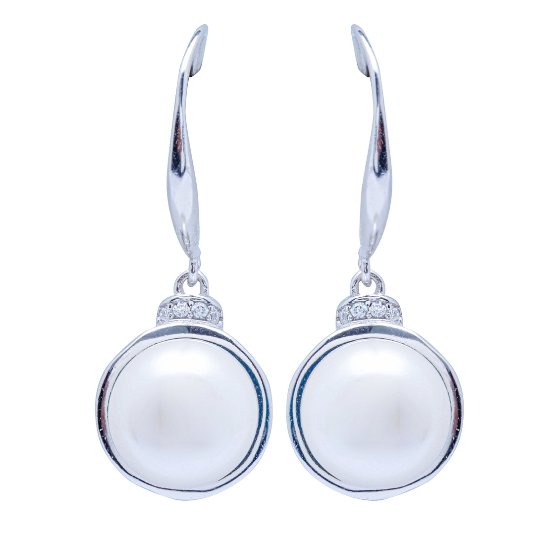 Silver Pearl Earrings