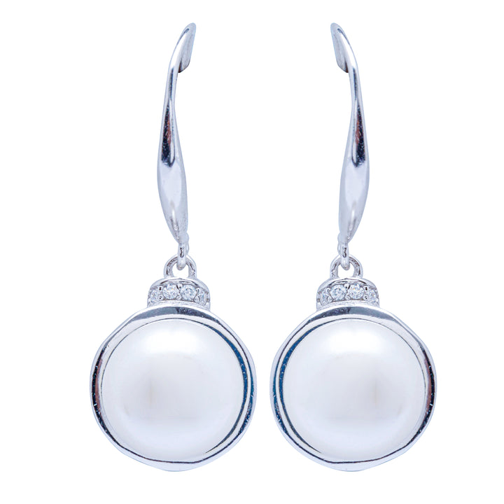 Silver Pearl Earrings