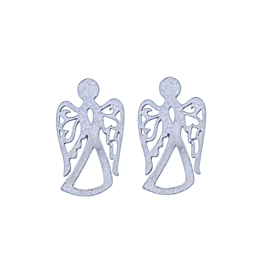 Silver Angel Earrings