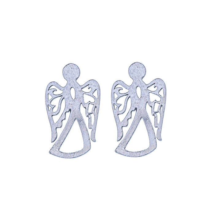 Silver Angel Earrings