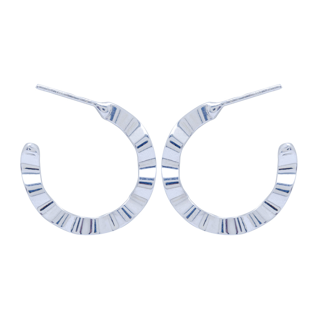 Silver Wave Earrings