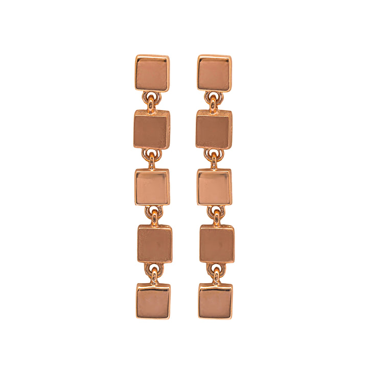 The Cubical Earrings (Rosegold)