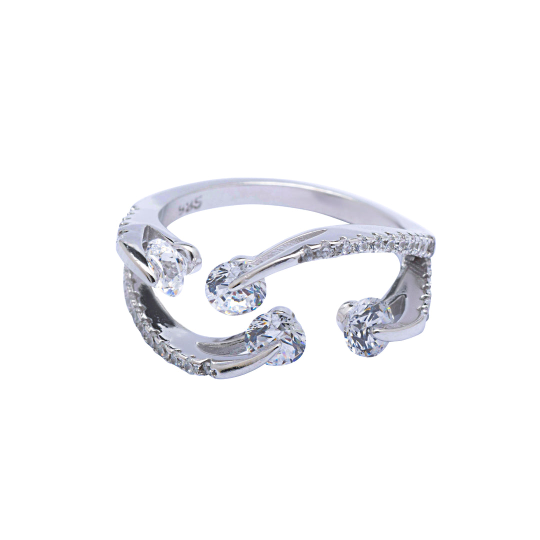 Silver 4 Twinkle Ring