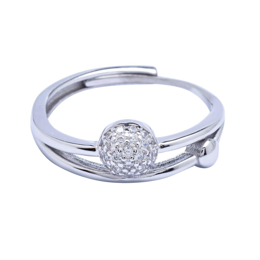 Silver Stone Stacy Ring