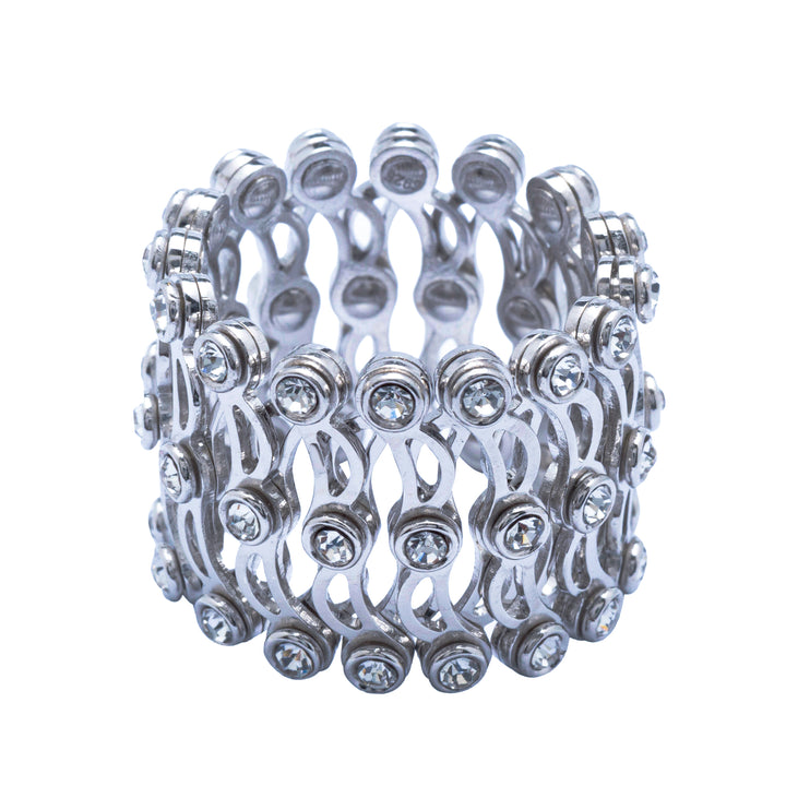 Silver 2-in-1 Ring Bracelet