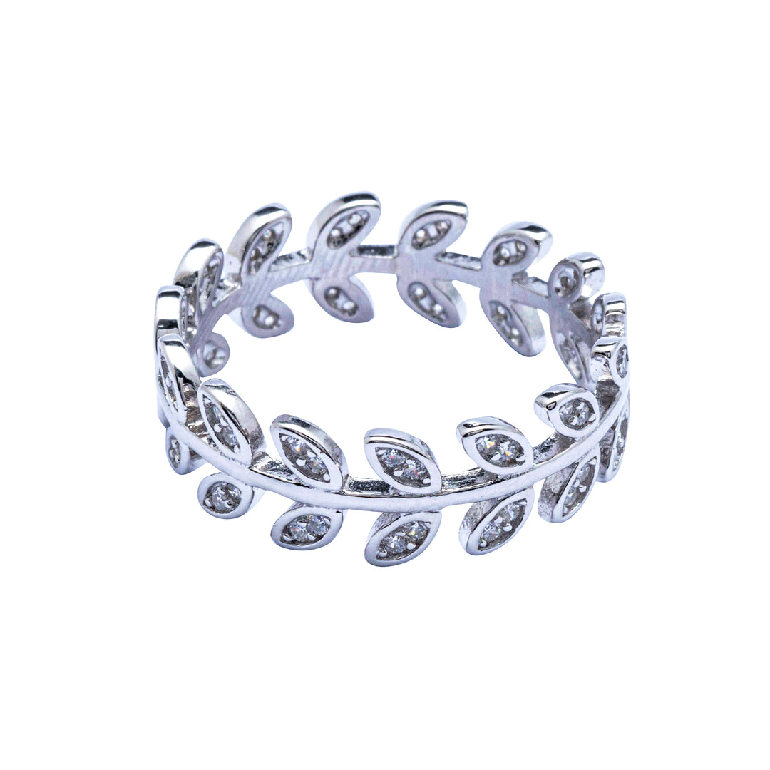 Silver Leafy Ring