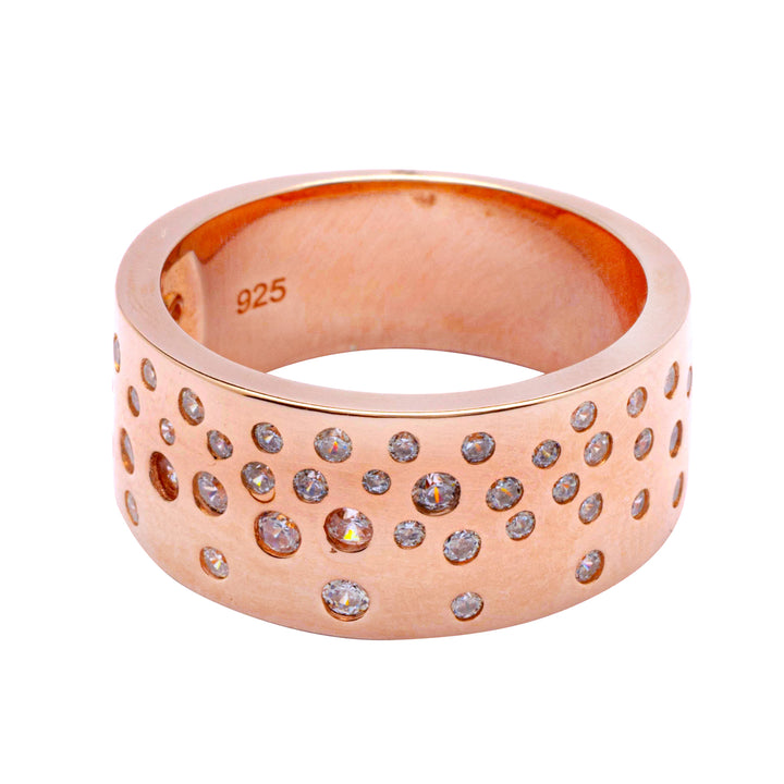 Silver Star Cluster Ring (Rosegold)