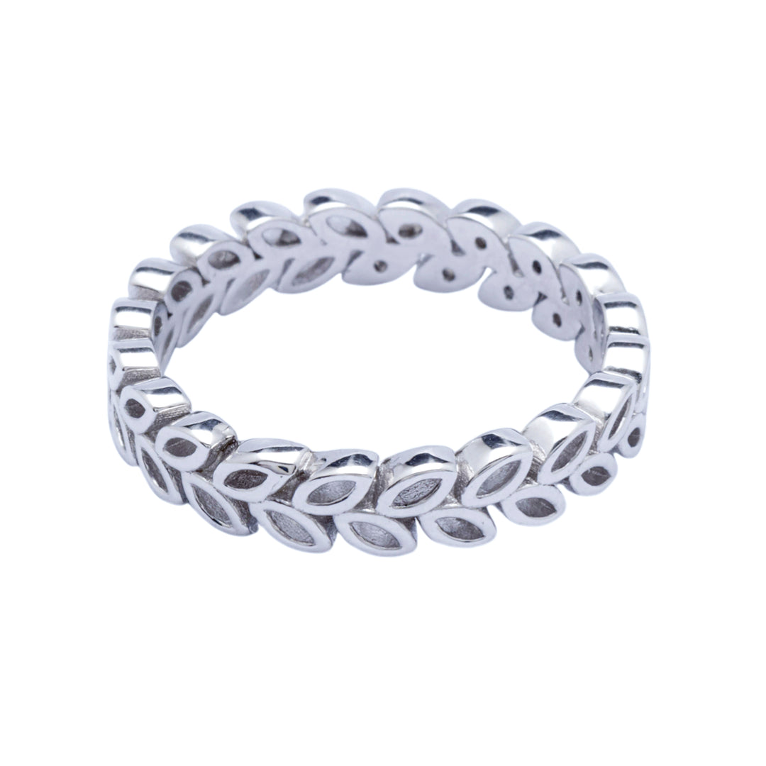 Silver Braided Band Ring