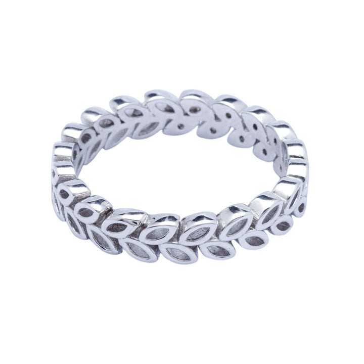Silver Braided Band Ring