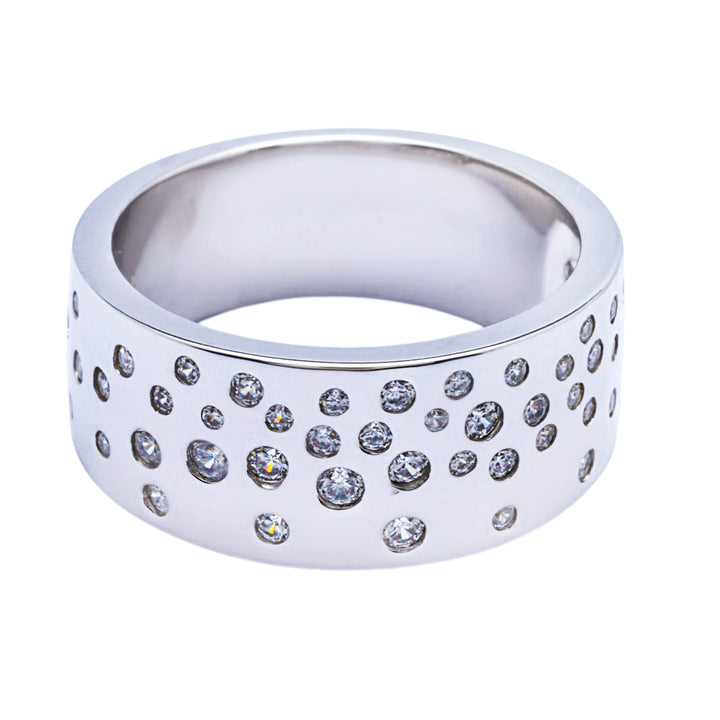Silver Star Cluster Ring