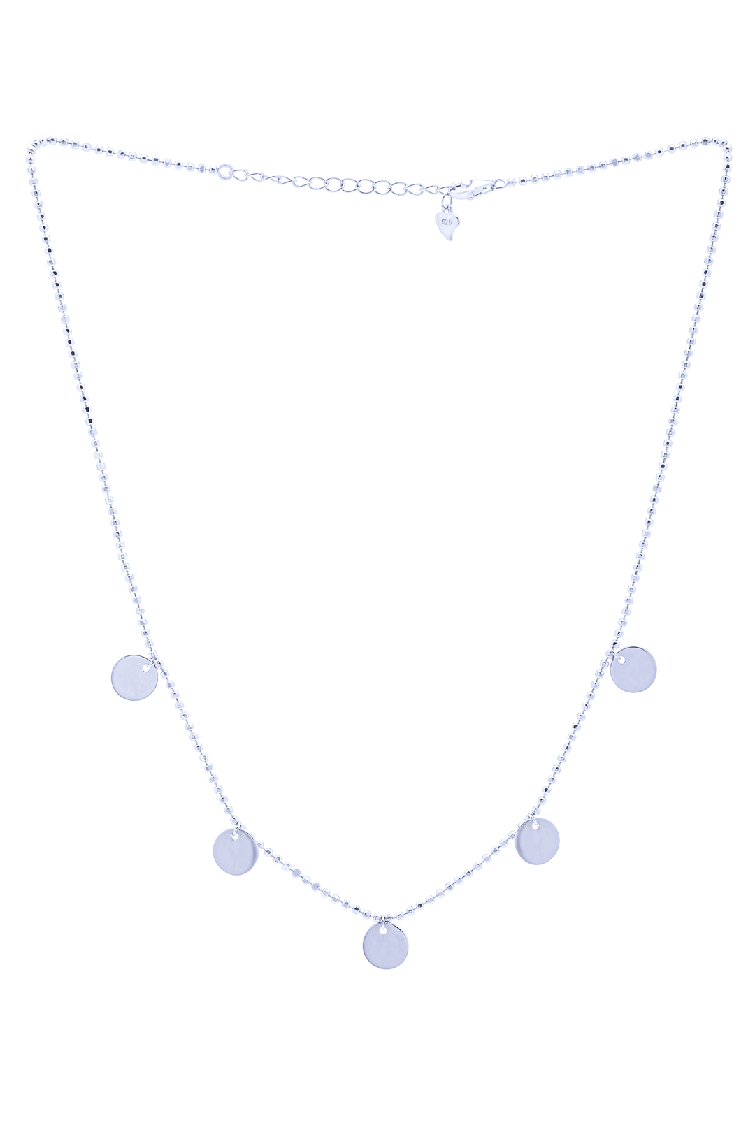 Silver 5-Round Pendant