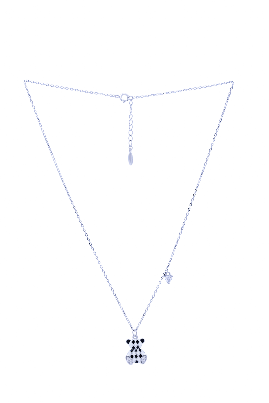 Silver Panda Necklace