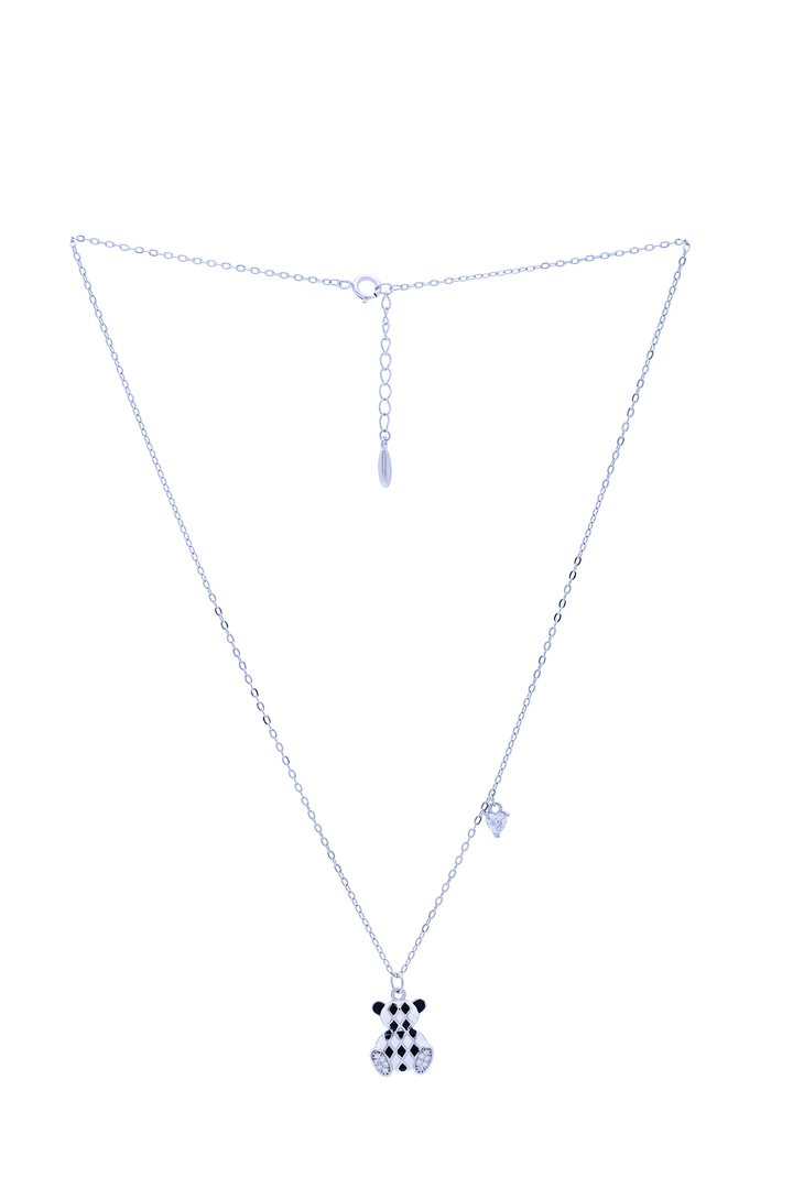 Silver Panda Necklace