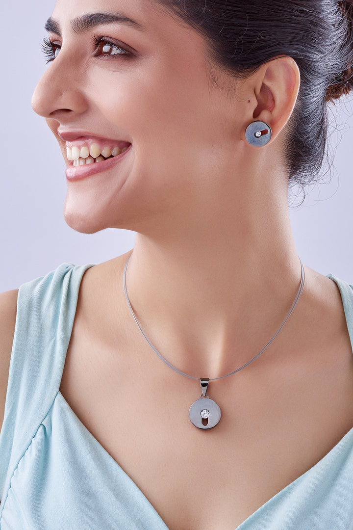 Black Silver Roza Set