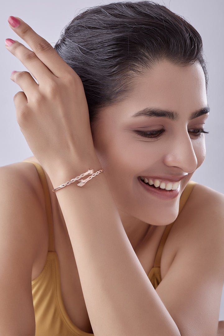Silver Handy Bracelet (Rosegold)