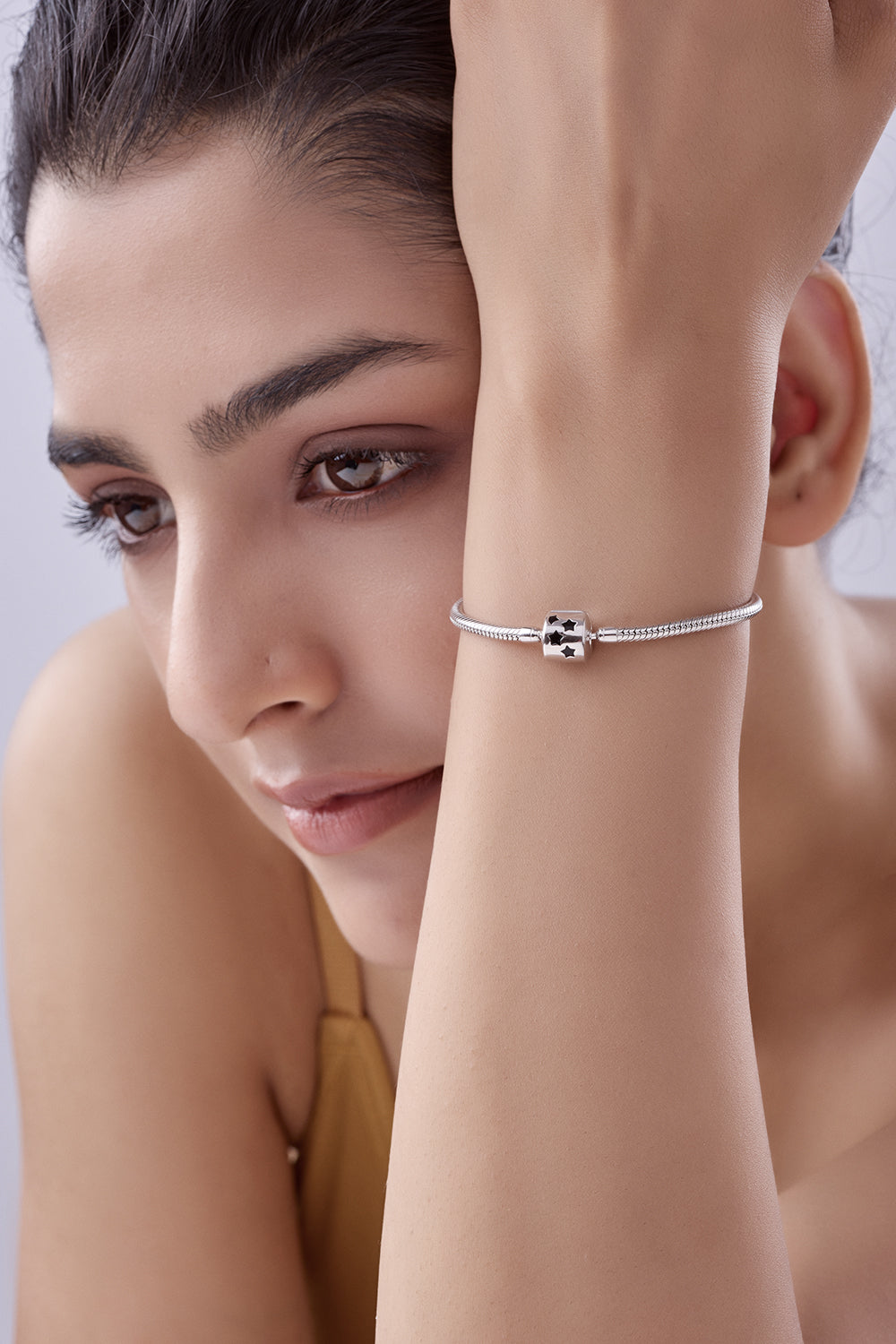 Silver Black Pandora Bracelet