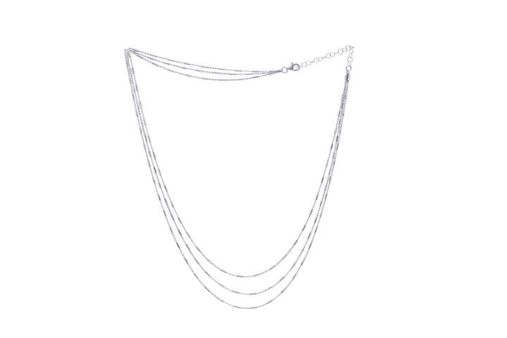 Silver 3-layered Chain