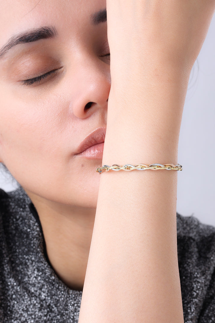 Silver Cob Bracelet (Rosegold)