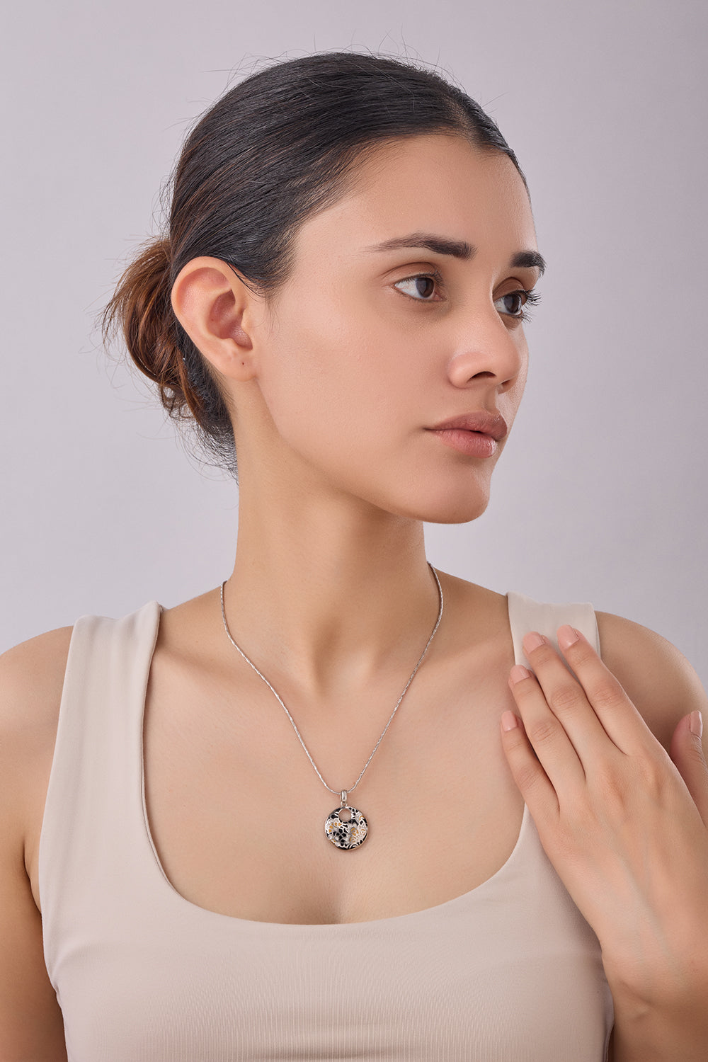 Silver Roma Pendant