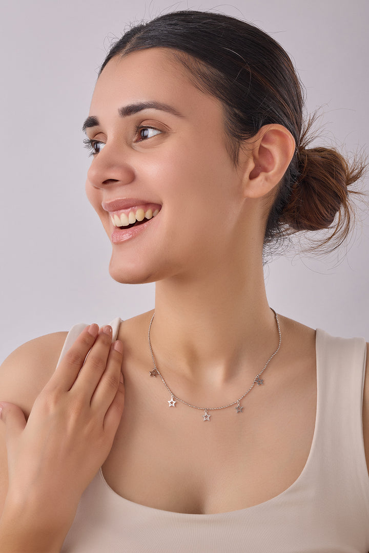 Silver 5-Star Pendant