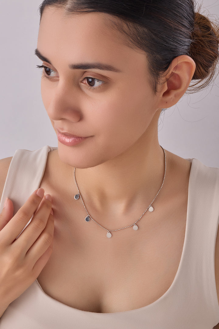 Silver 5-Oval Pendant