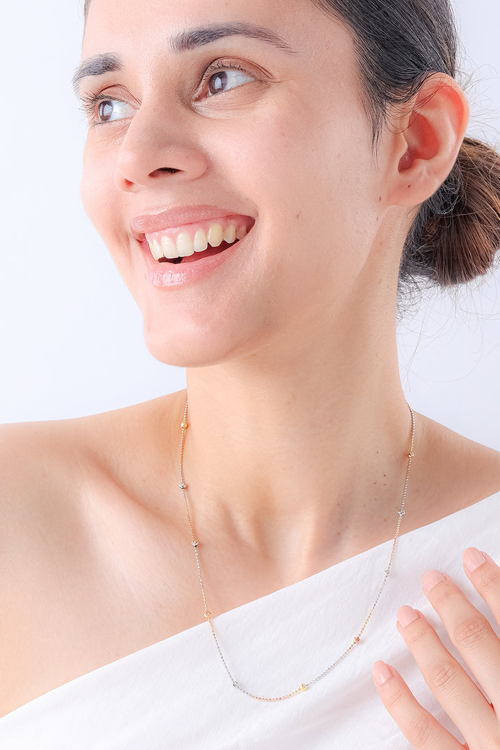 Silver Crystal Chain (Rosegold)