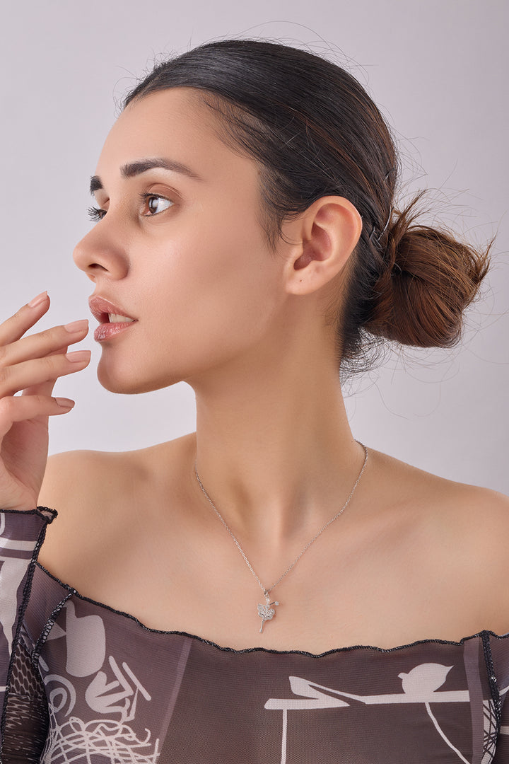 Silver Dancing Quene Pendant