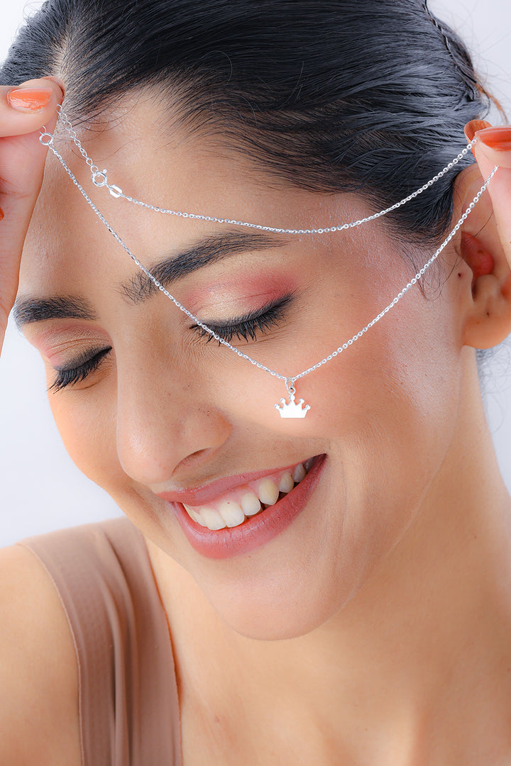 Silver Crown Pendant