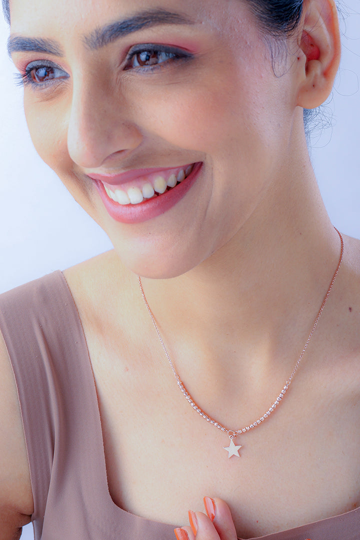 Silver Star Pendant (Rosegold)