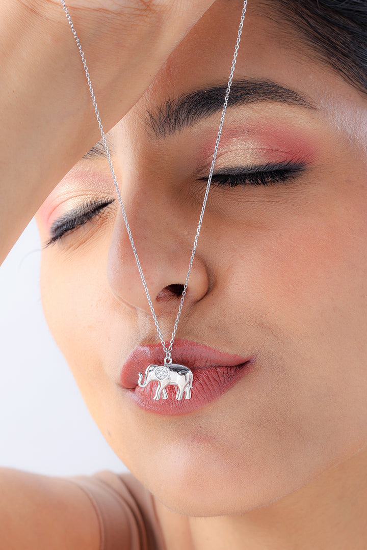 Silver Royal Elephant Pendant