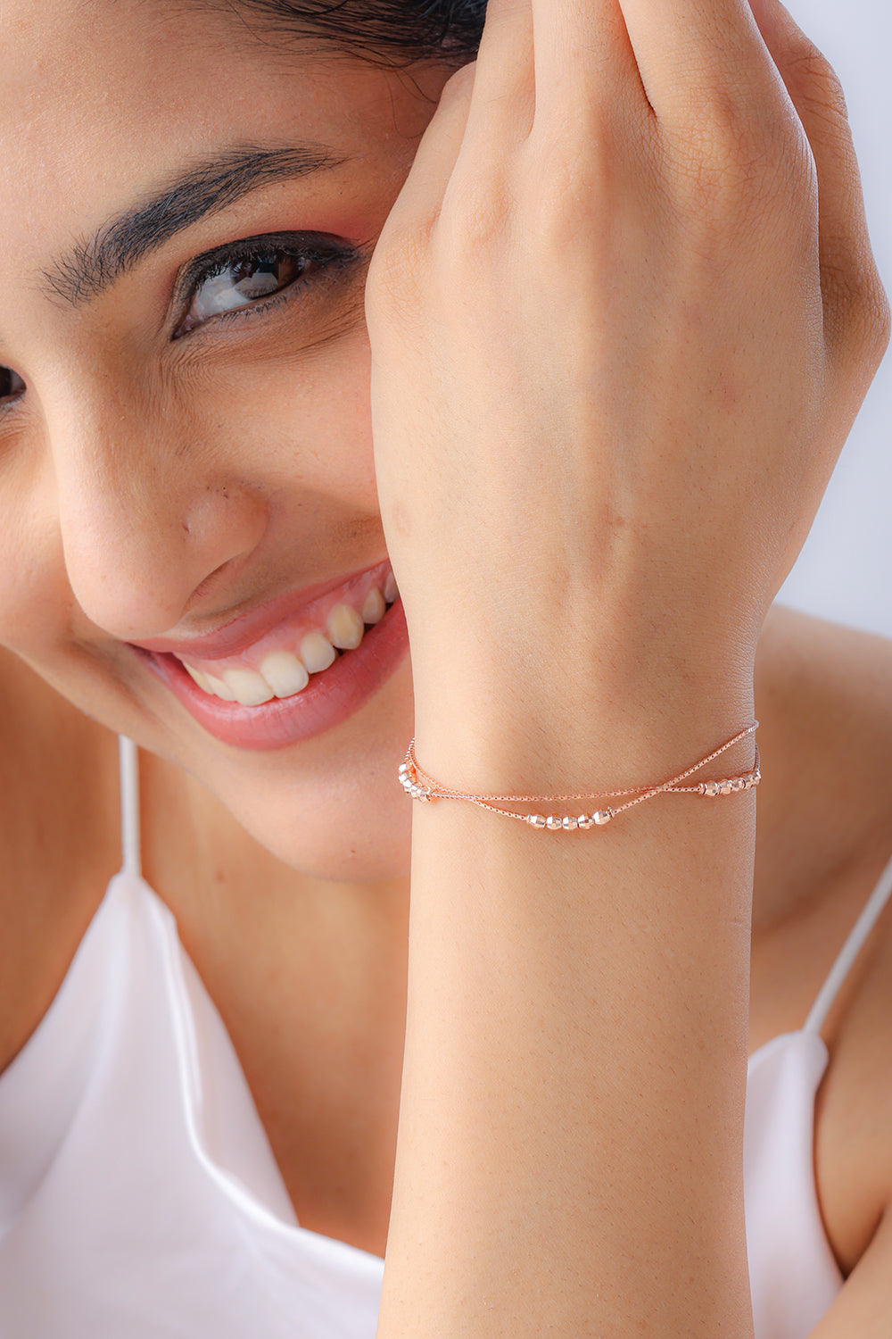 Silver Gaury Bracelet (Rosegold)