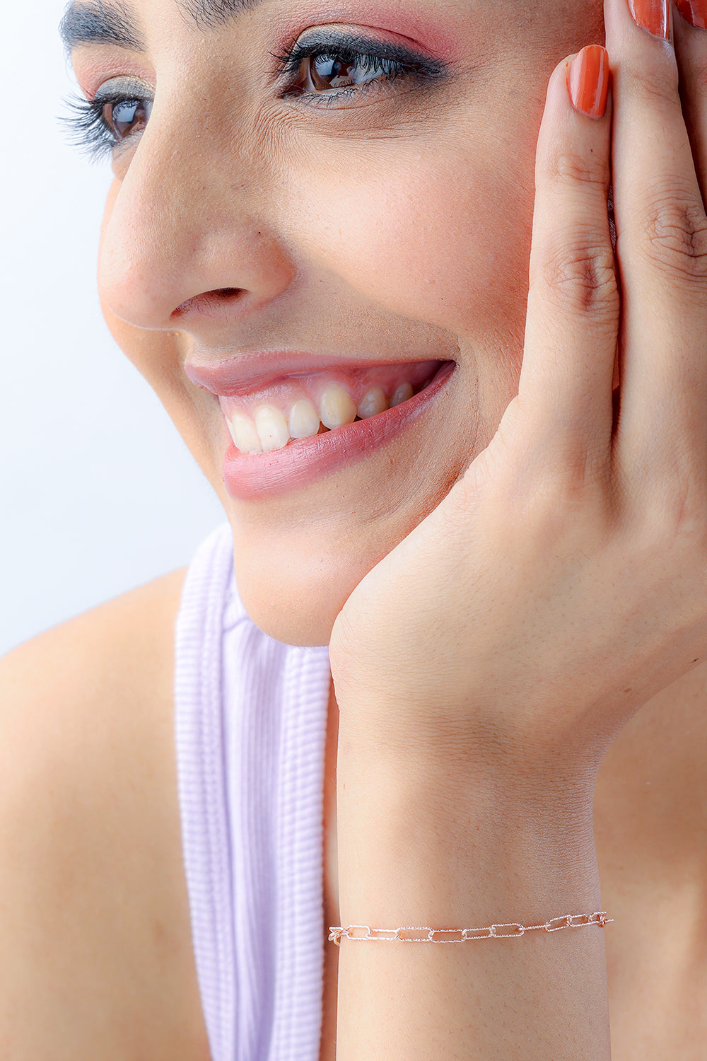 Silver Merk Bracelet (Rosegold)