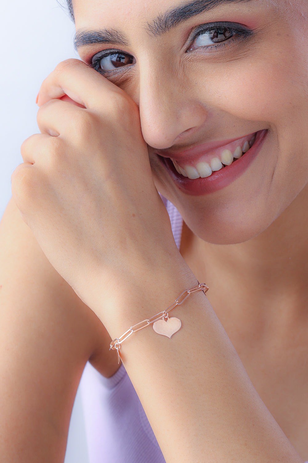 Silver Never Mind Bracelet (Rosegold)