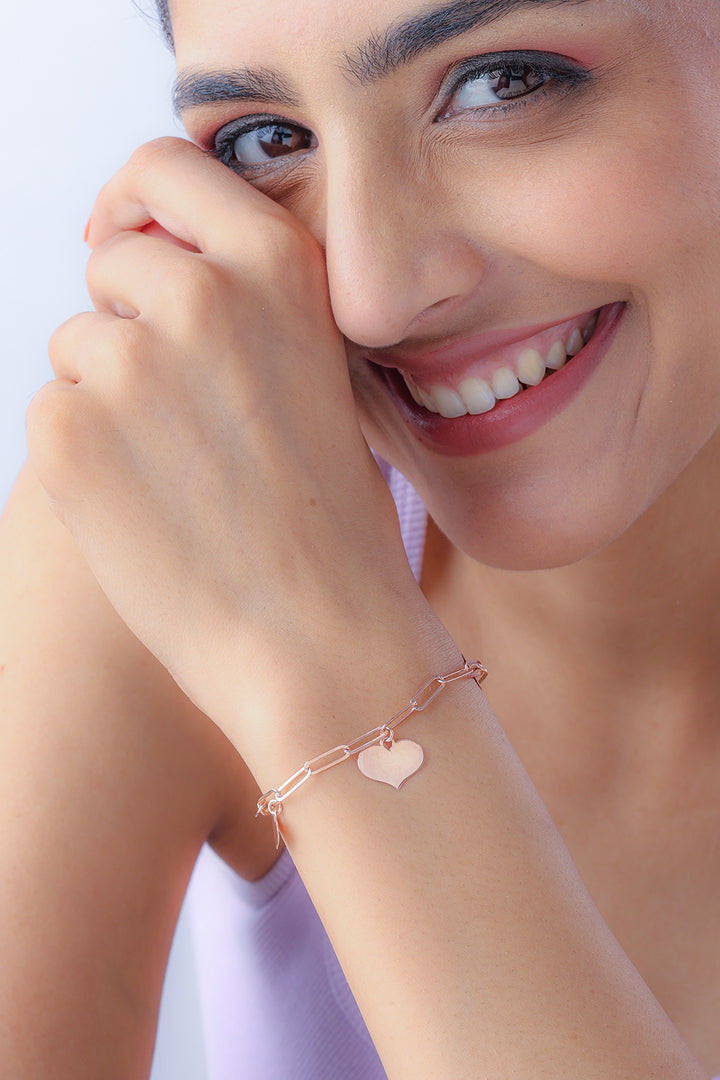 Silver Never Mind Bracelet (Rosegold)