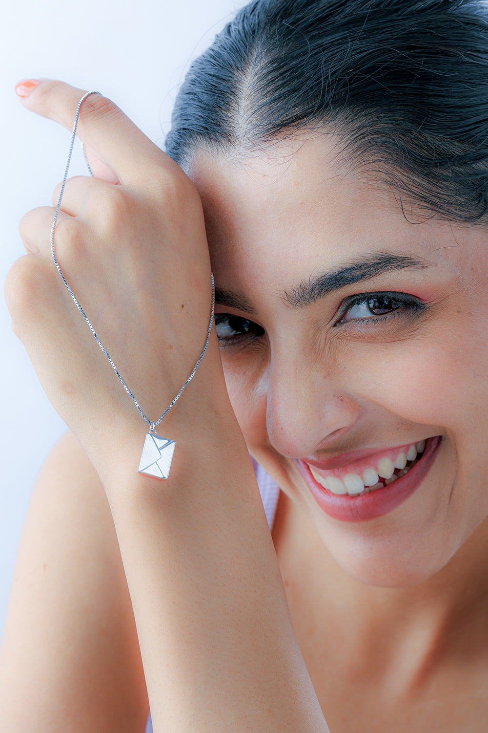 Silver Message Box Pendant