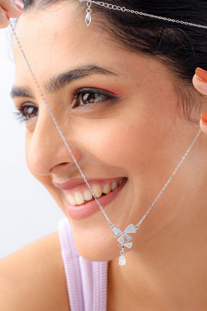 Silver Knot Necklace