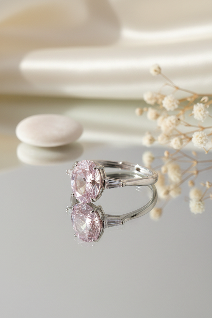 Sterling Silver Pink Diora Ring