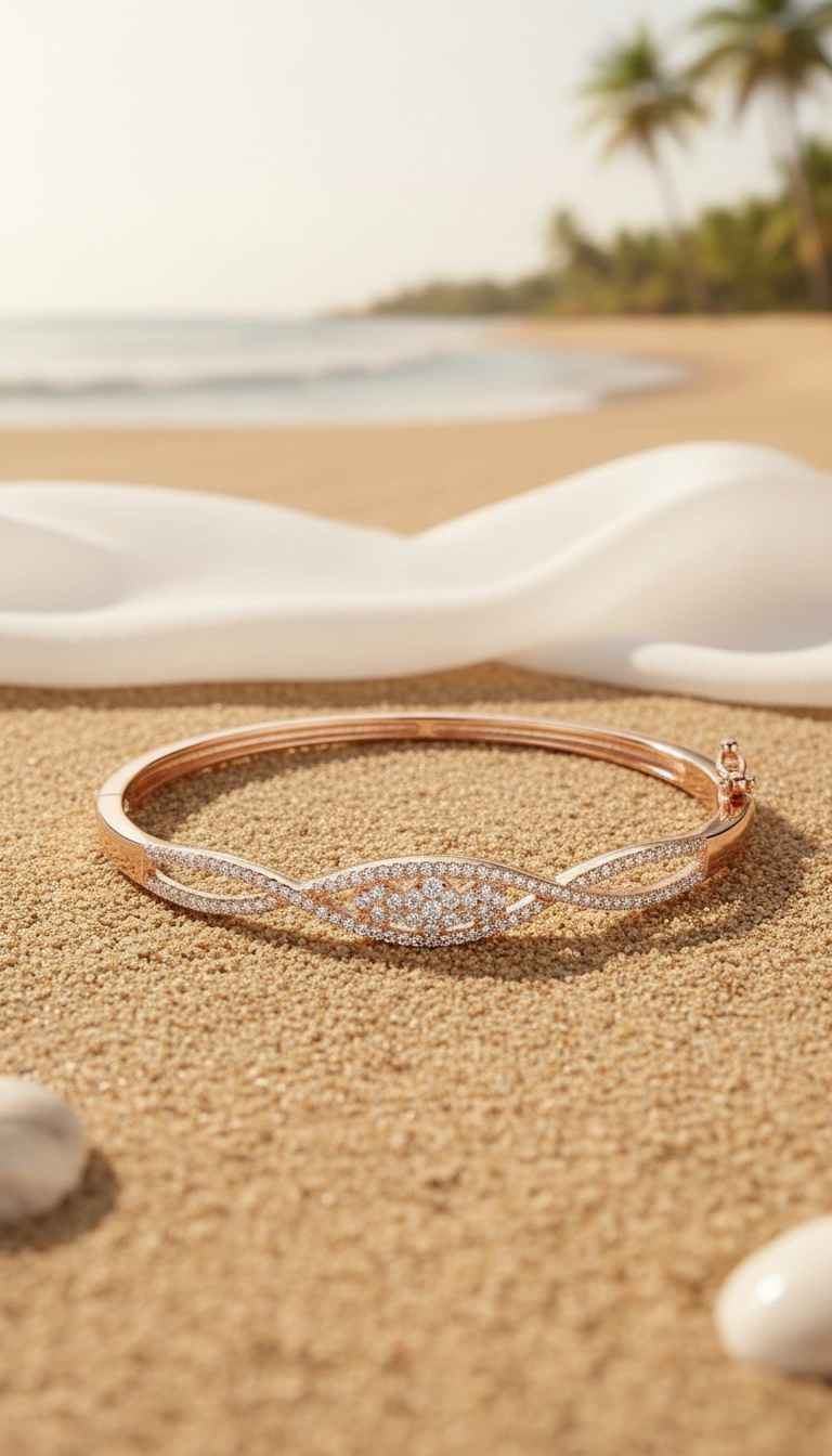 Silver Apro Bracelet (Rosegold)