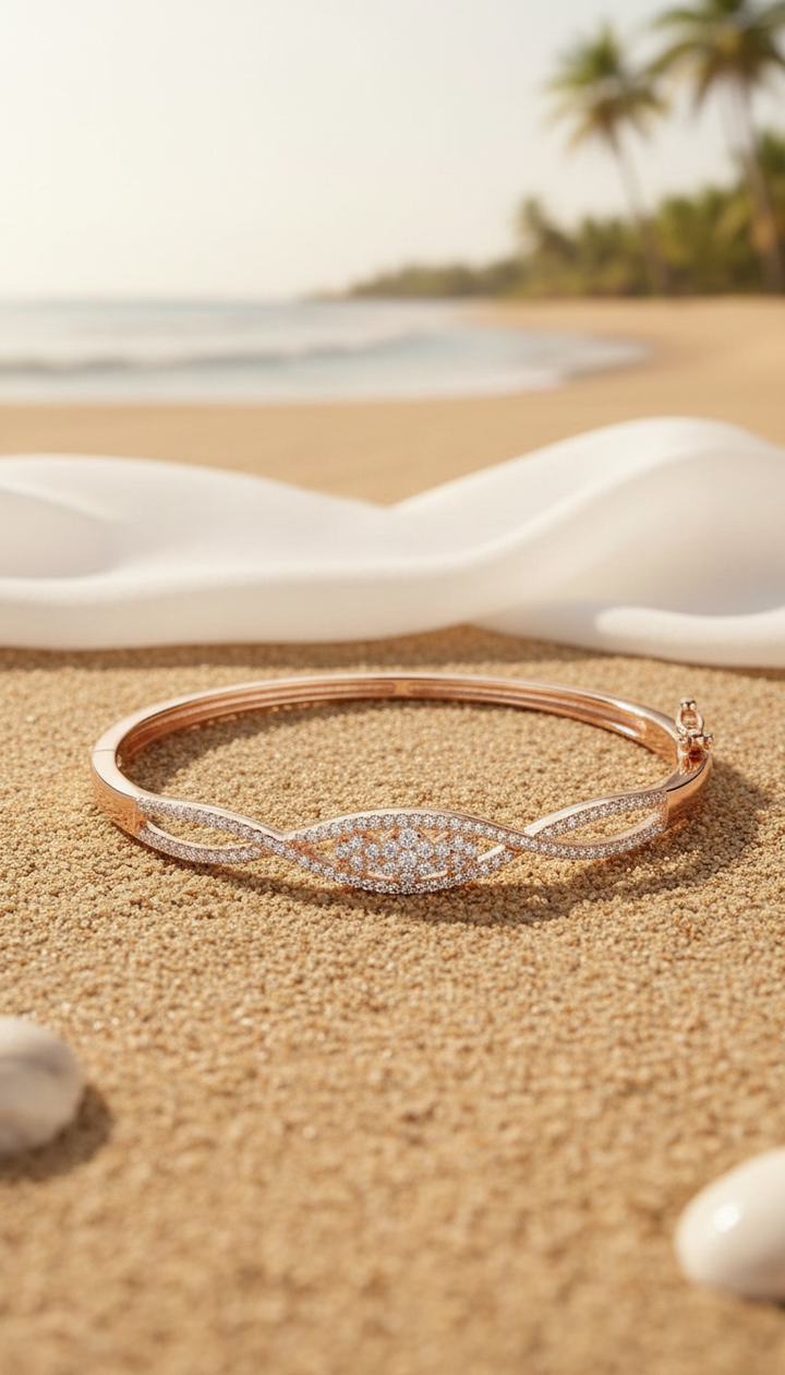 Silver Apro Bracelet (Rosegold)