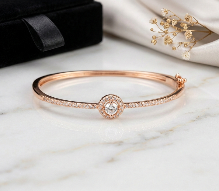 Silver Mannie Bracelet (Rosegold)