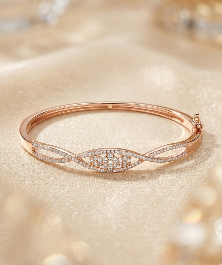 Silver Apro Bracelet (Rosegold)