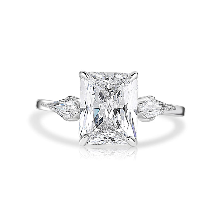 Sterling Silver R Cut Diora Ring