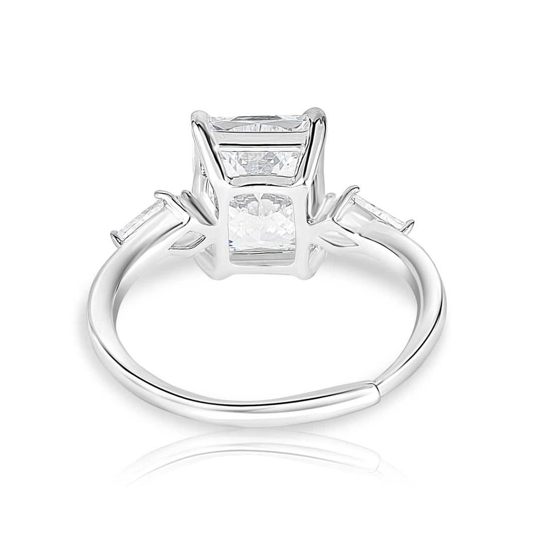 Sterling Silver R Cut Diora Ring