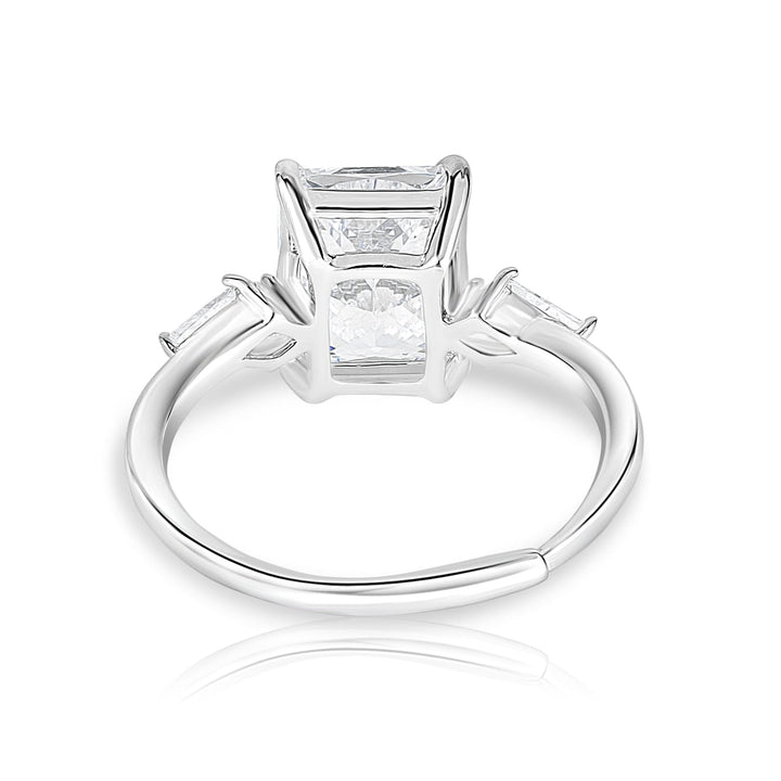 Sterling Silver R Cut Diora Ring