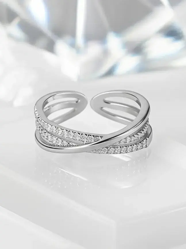 Sterling Silver Crosy Ring