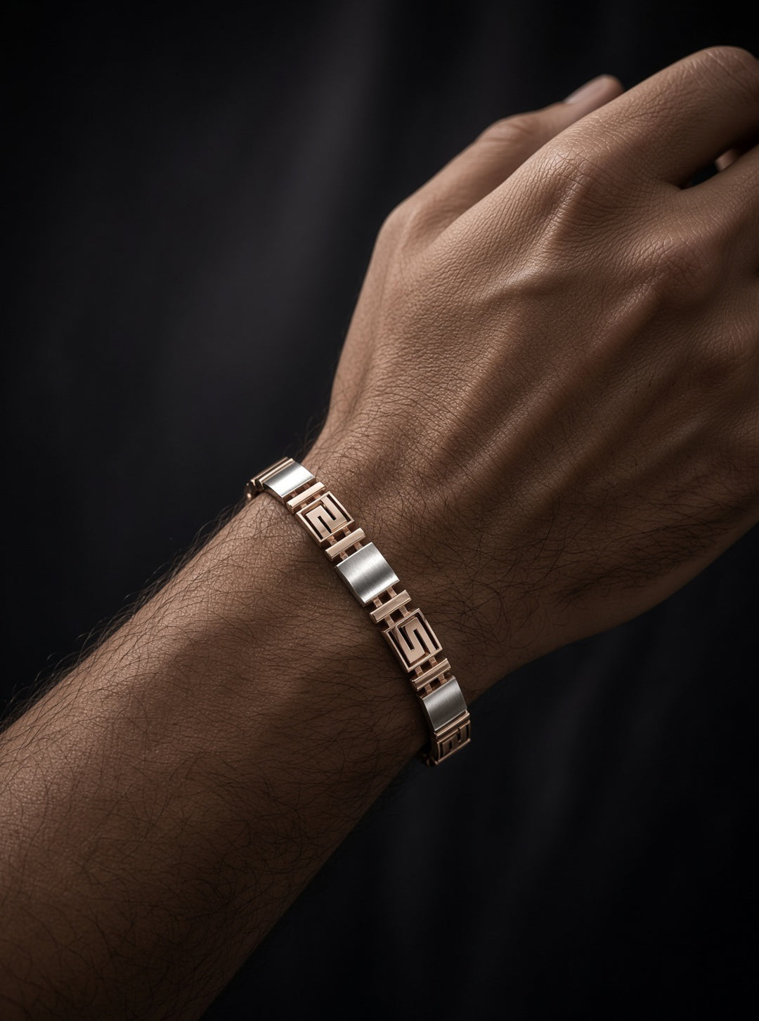Silver 925 Axis Band Bracelet (Men)