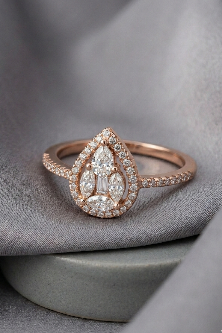 Silver Sepie Ring (Rosegold)